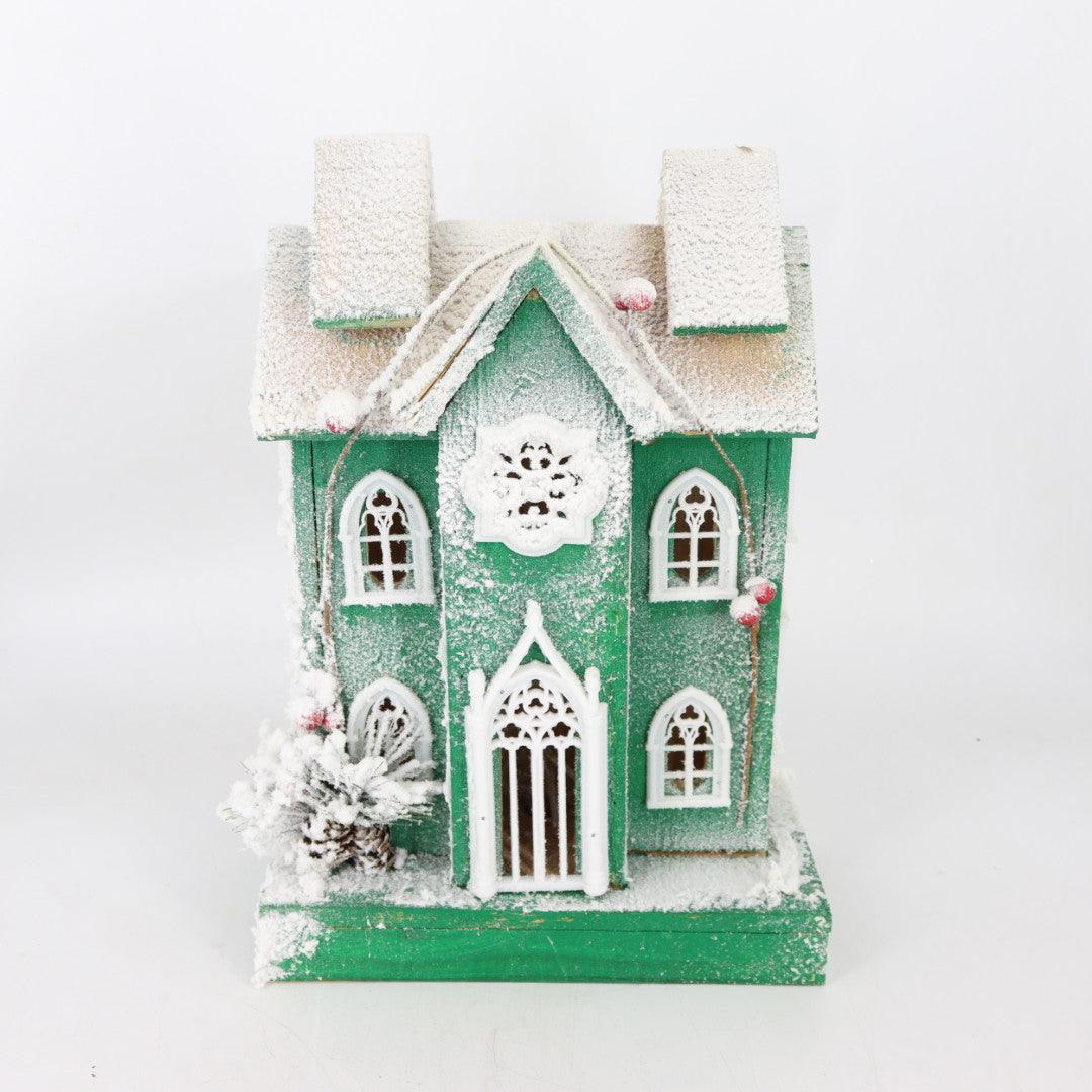 Flocked Green Cottage