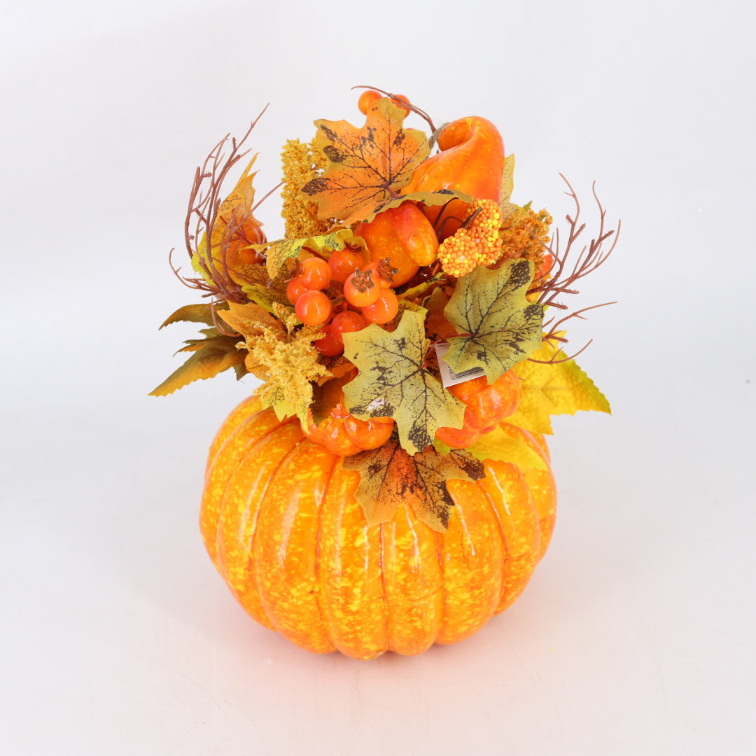 Pumpkin Leafs Autumn Large Ornament / Centerpiece