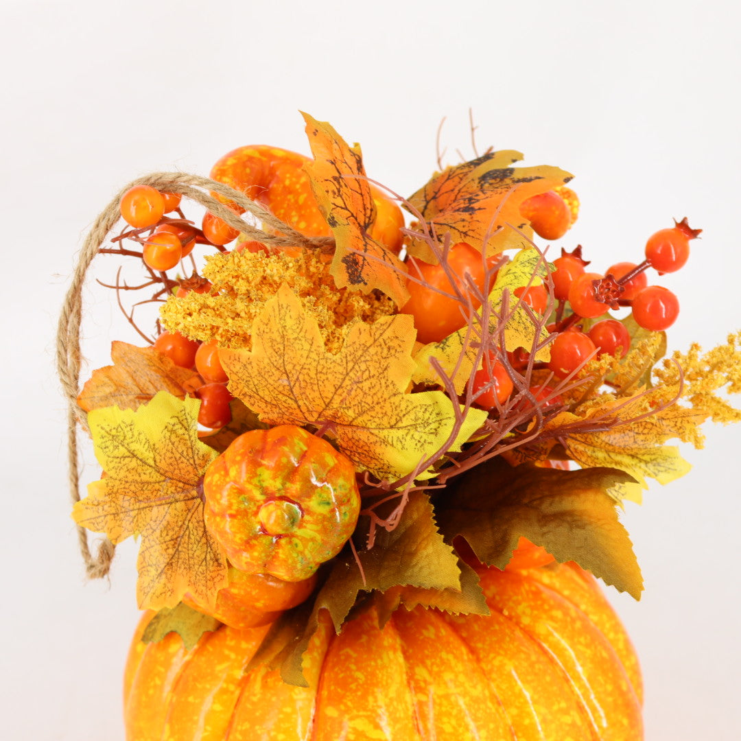 Pumpkin Leafs Autumn Large Ornament / Centerpiece