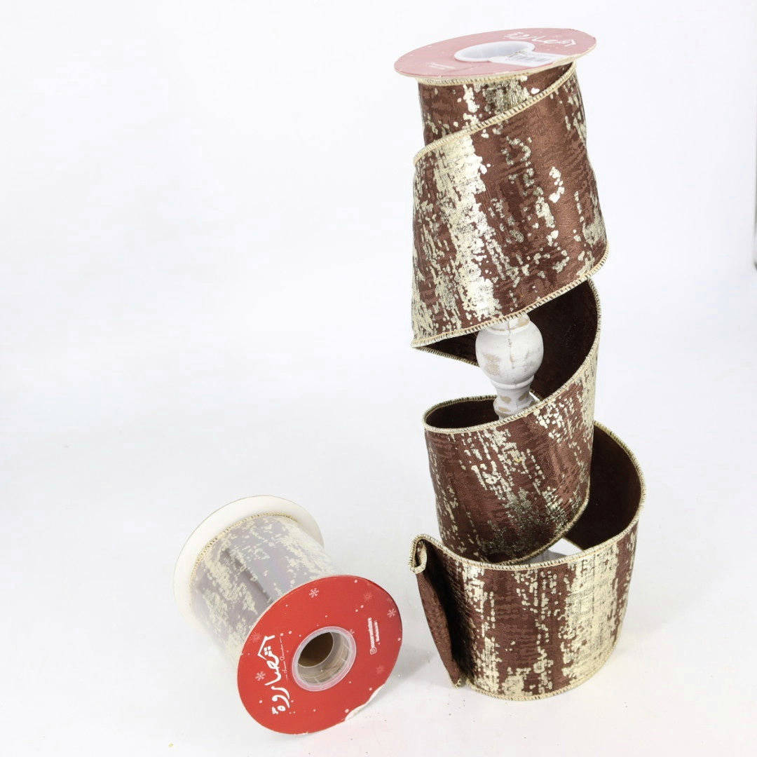 Brown / Gold Ribbon