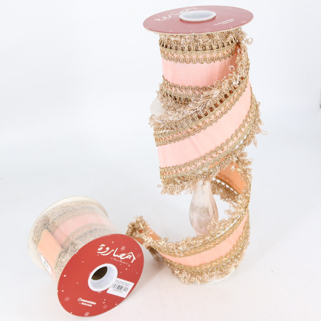 Rose Gold With Trim Ribbon