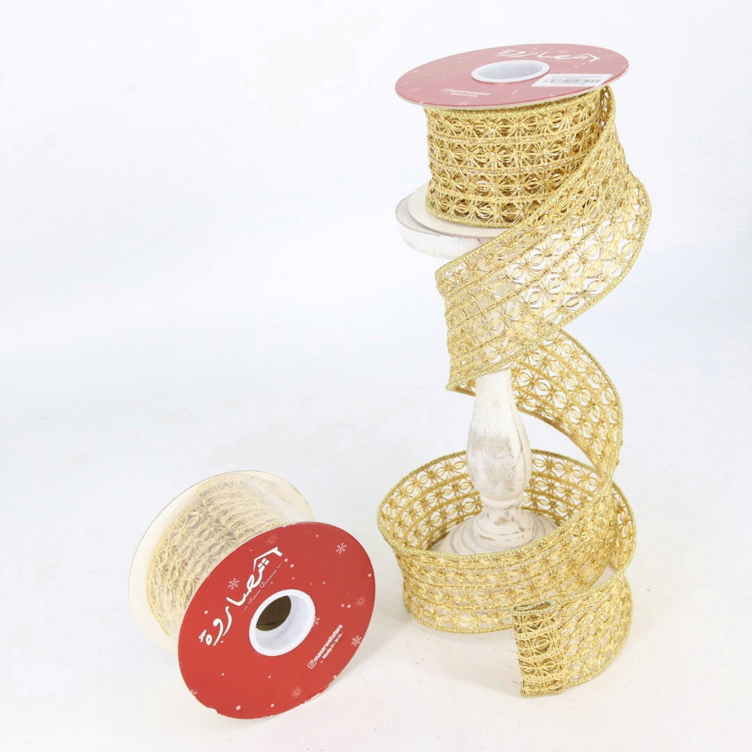 Gold Mesh Ribbon