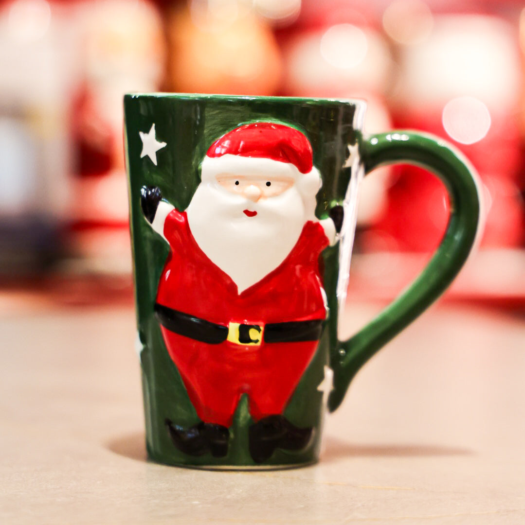 Green Santa Mug