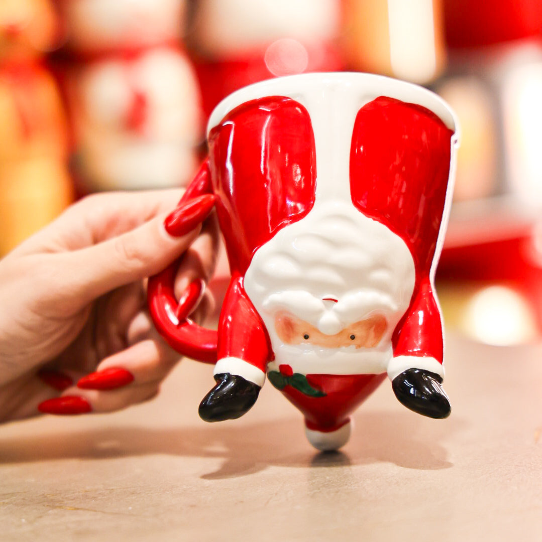 Upside down Santa Mug
