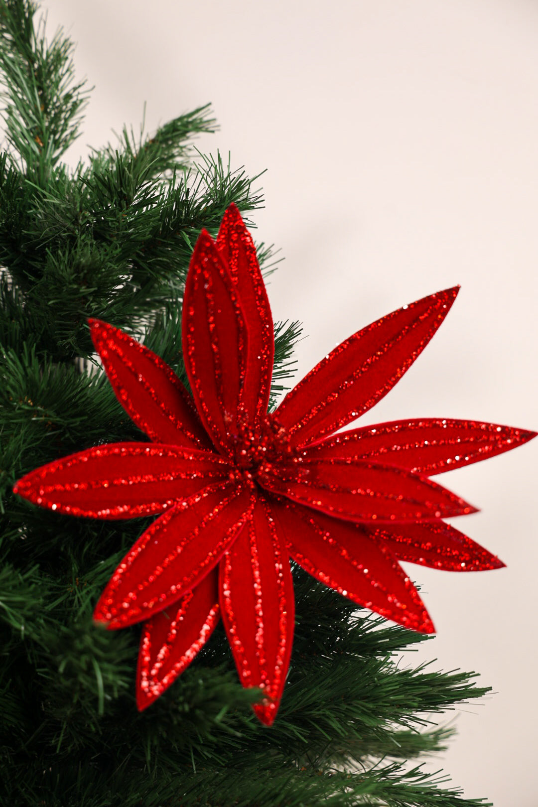 Red Christmas Tree Flower