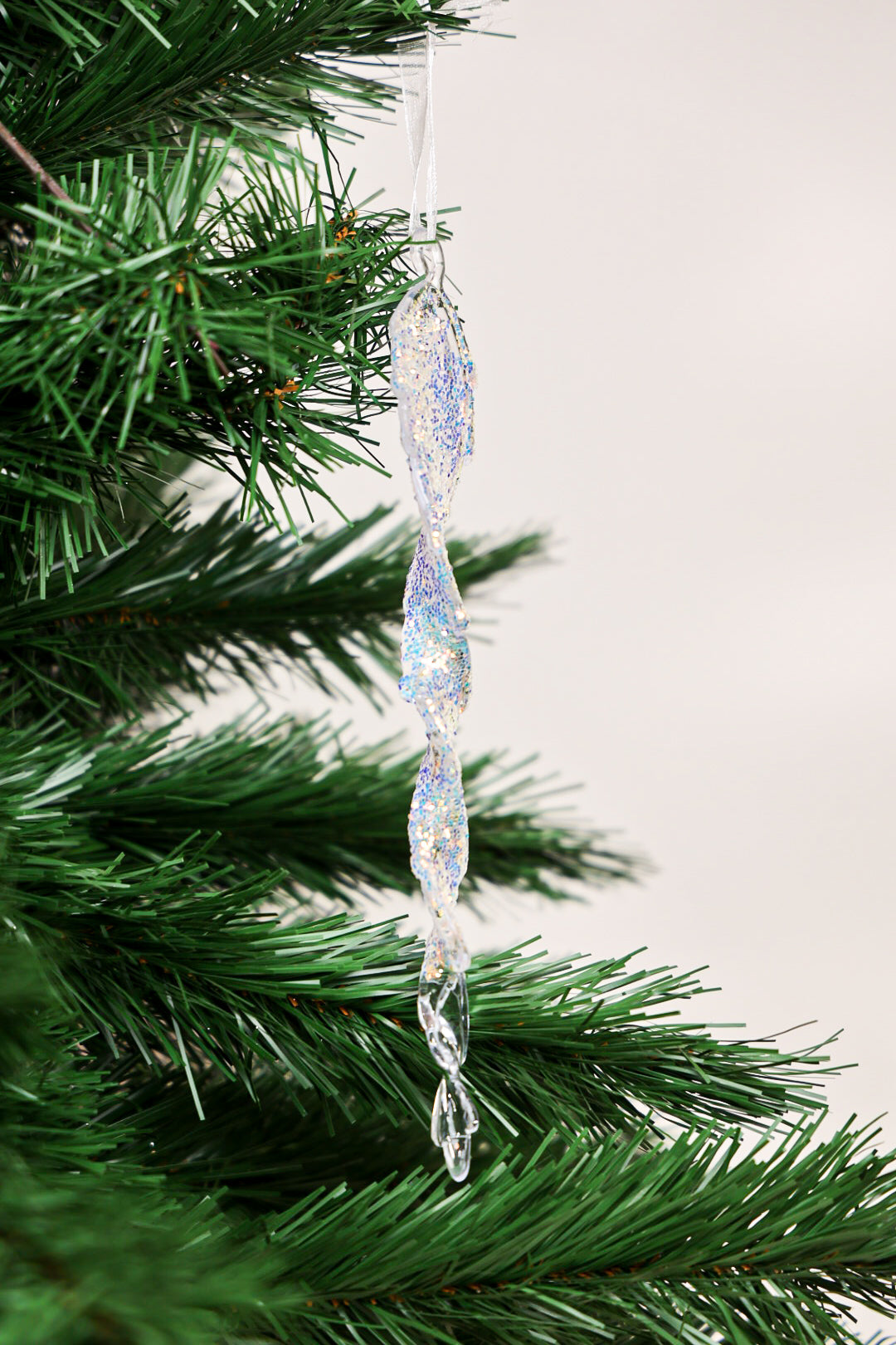 Iridescent Icicle Ornament