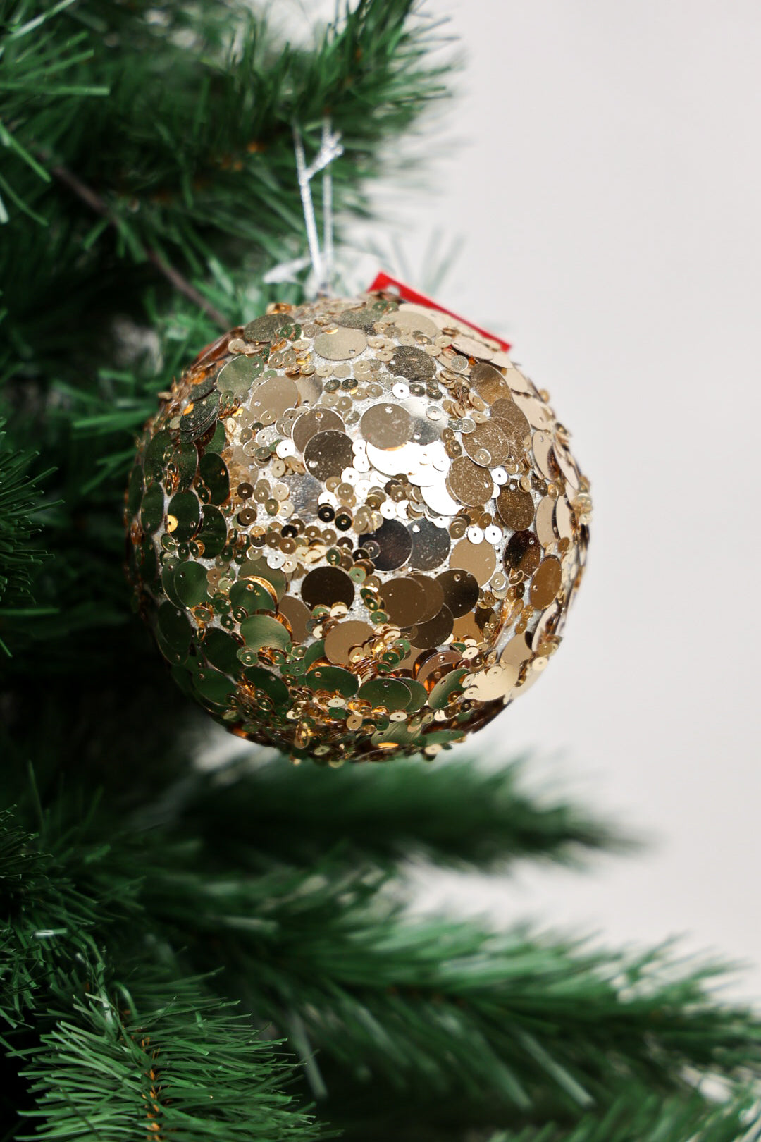 12CM Champagne / Gold Sequin Ball