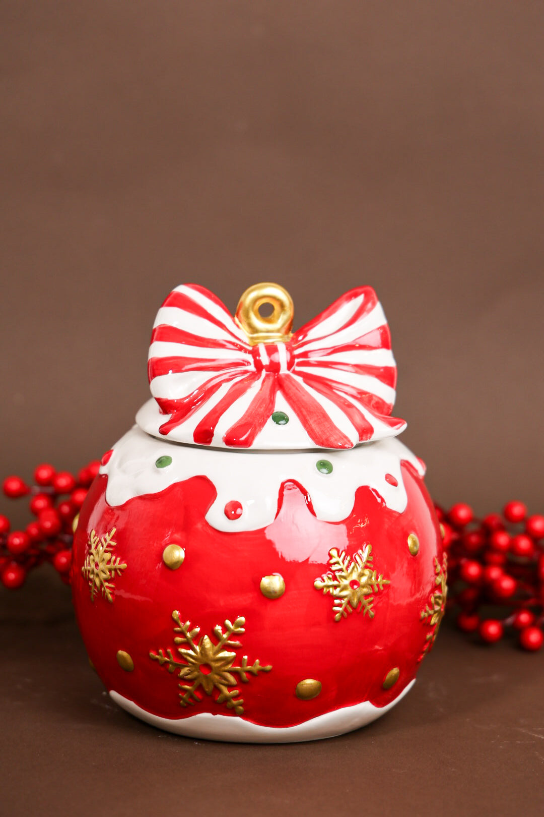 Ball Ceramic Cookie Jar