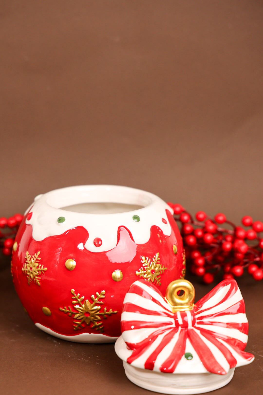 Ball Ceramic Cookie Jar