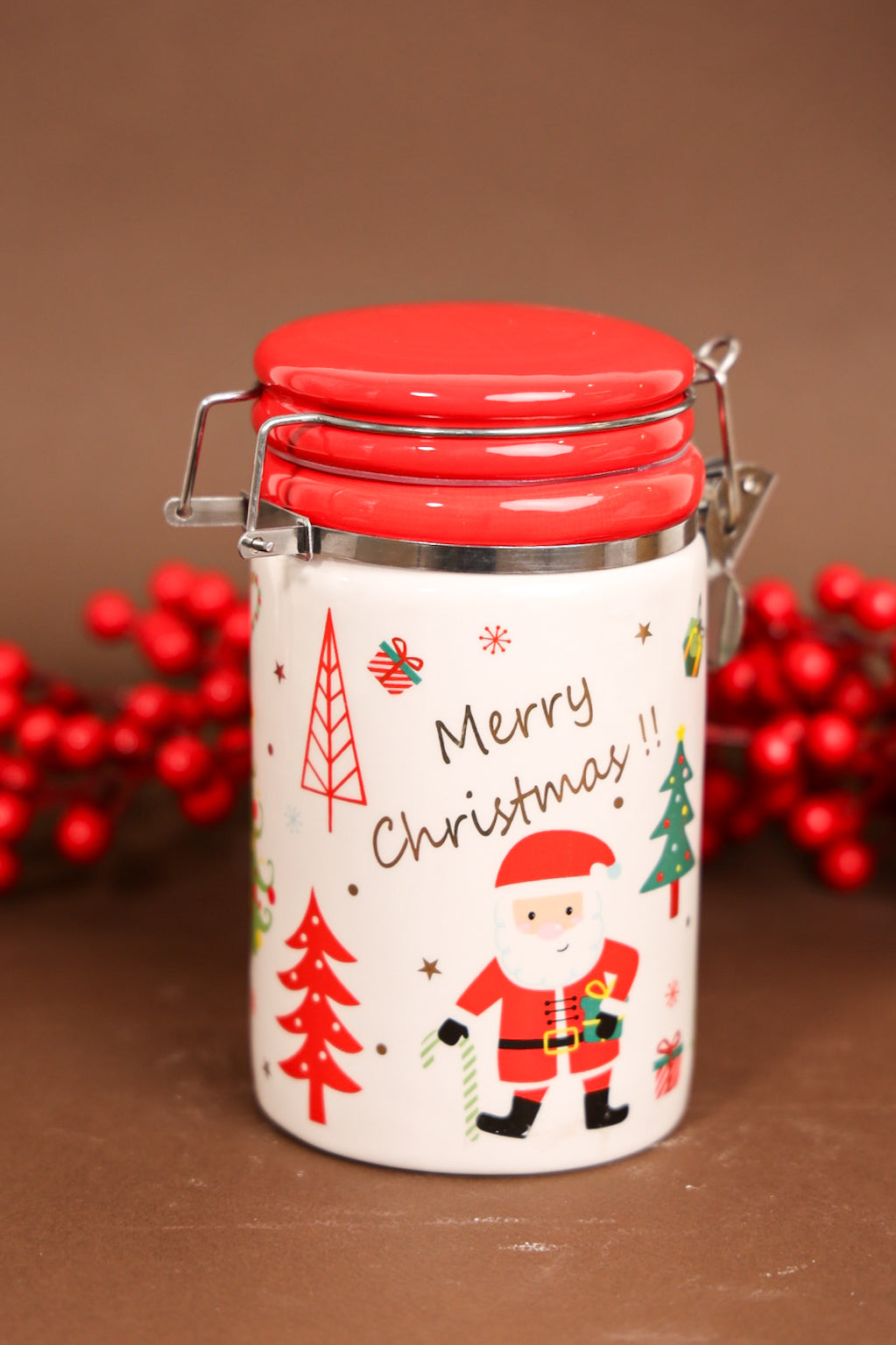 Christmas Ceramic Jar