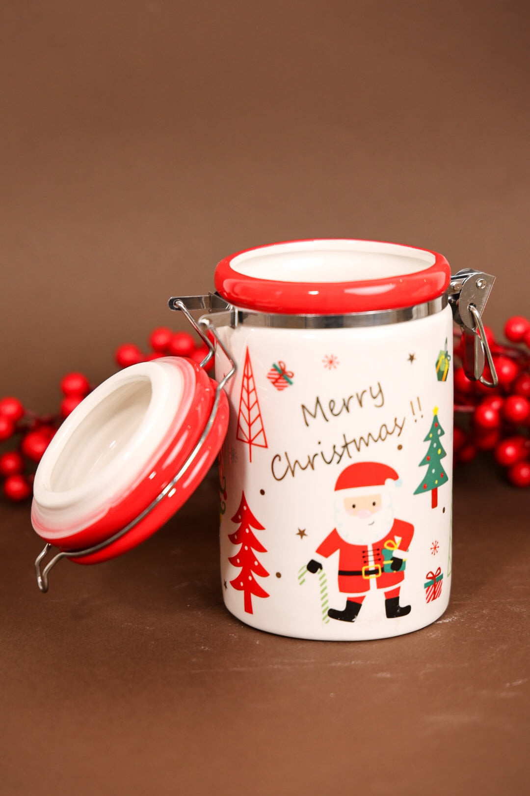 Christmas Ceramic Jar