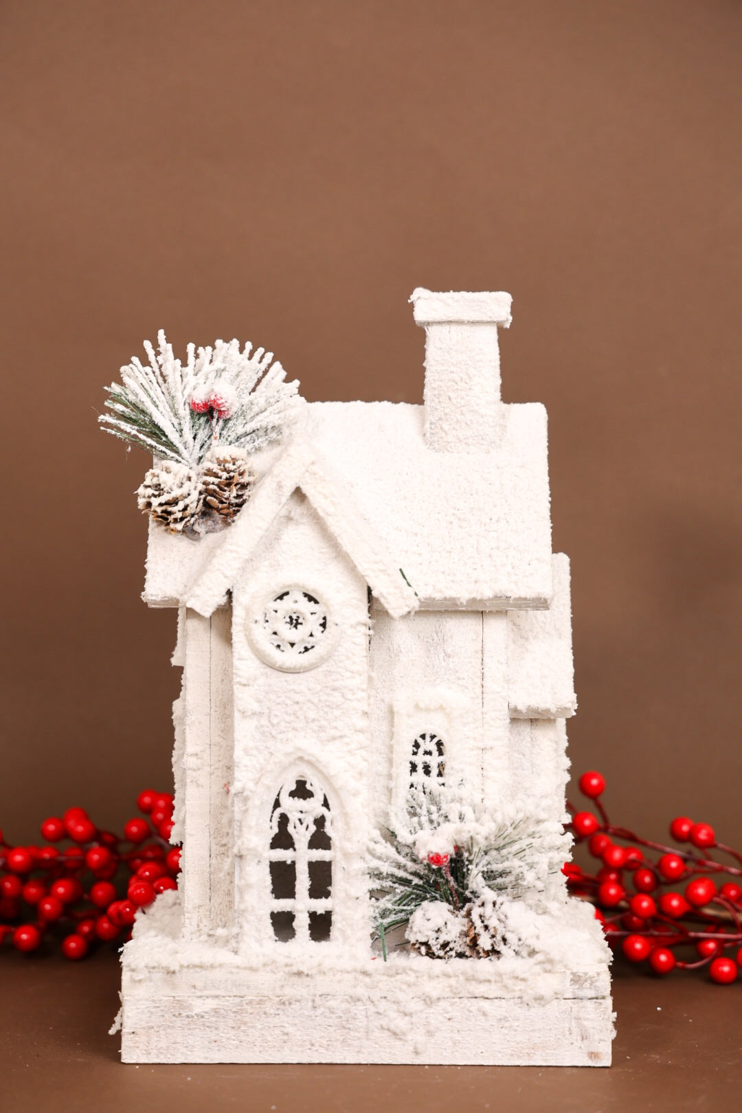 Christmas White Cottage
