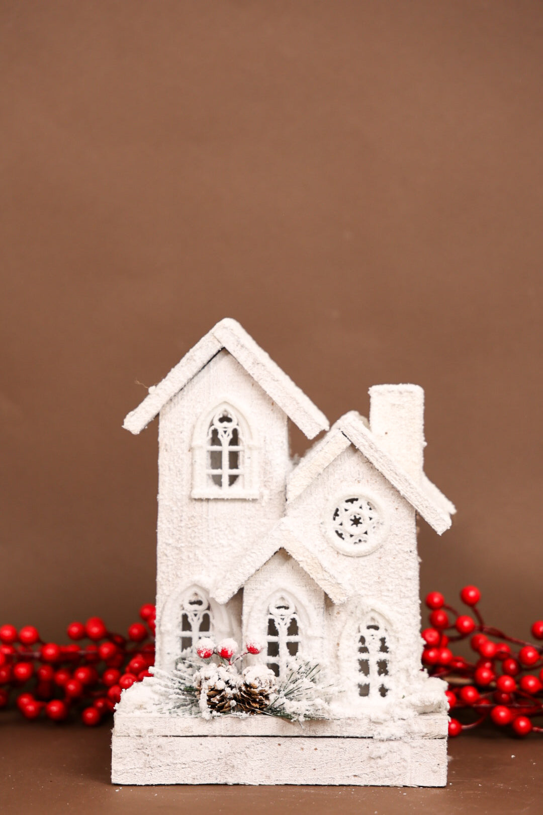 Christmas White Cottage