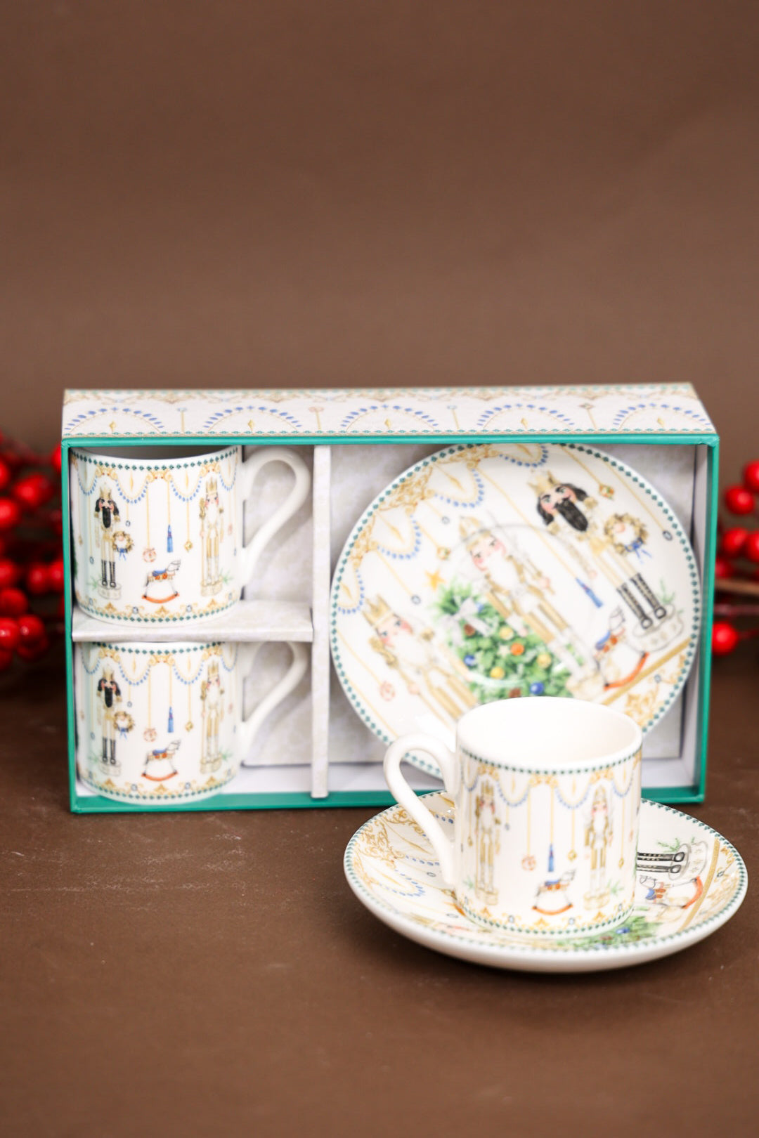Nutcracker Turkish Coffee Cup Set