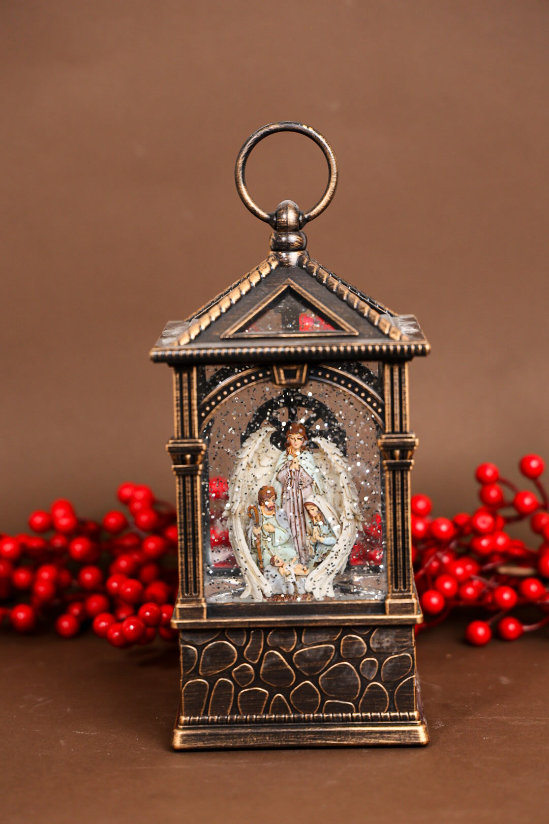 Guradian Angel Holy Family Musical Water Lantern