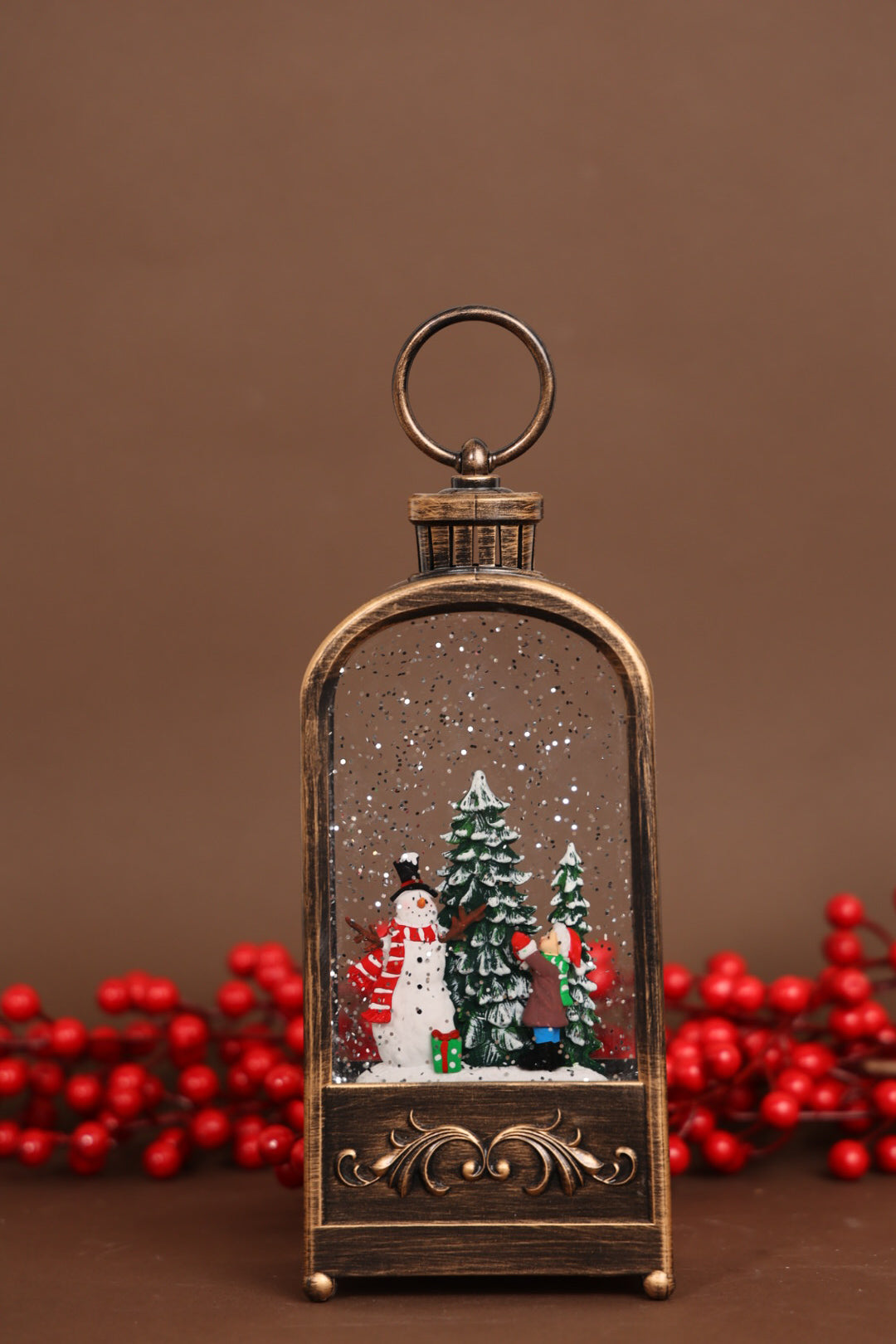 Snowman Musical Water Lantern