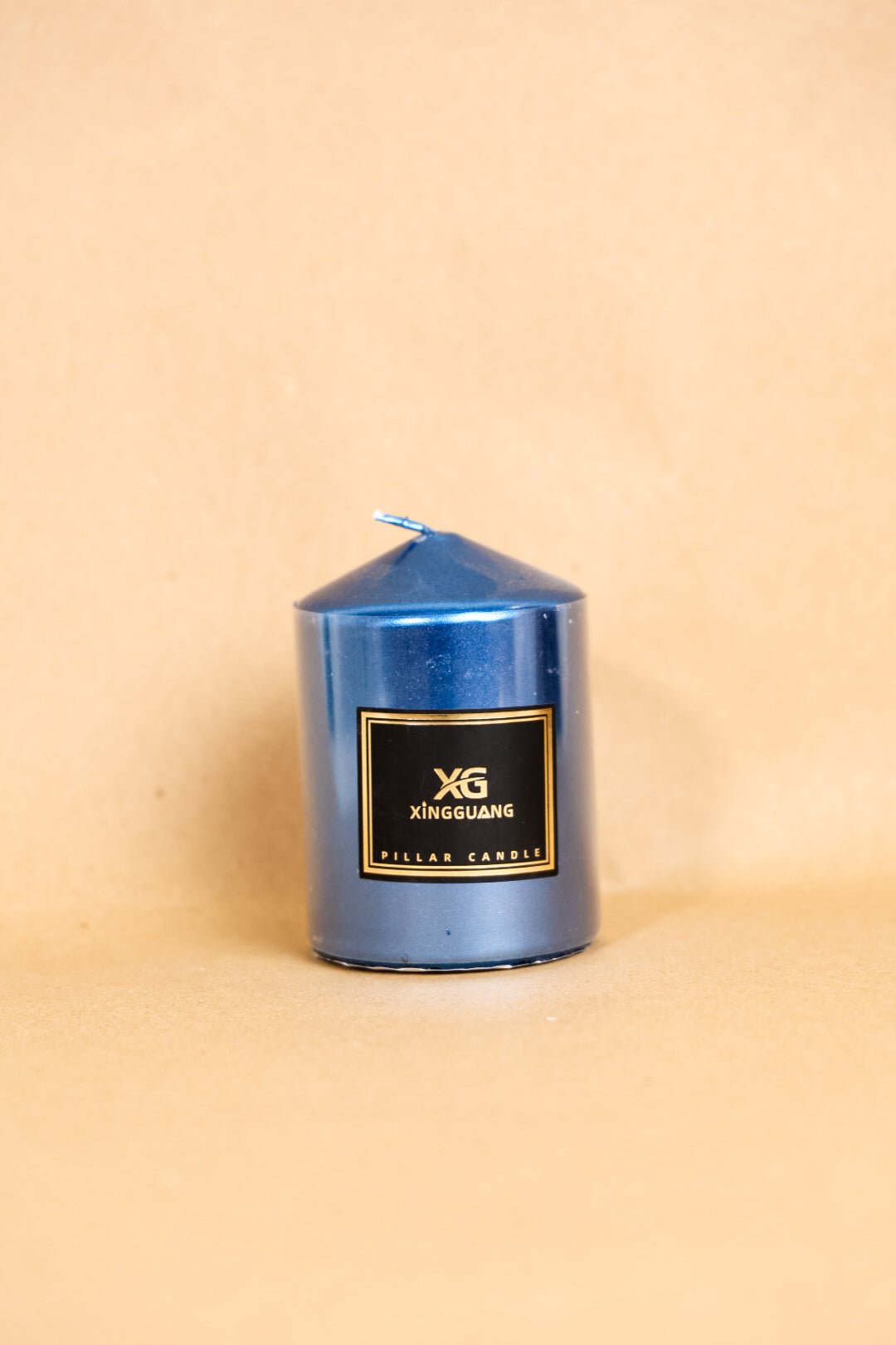 Blue Pillar Candle