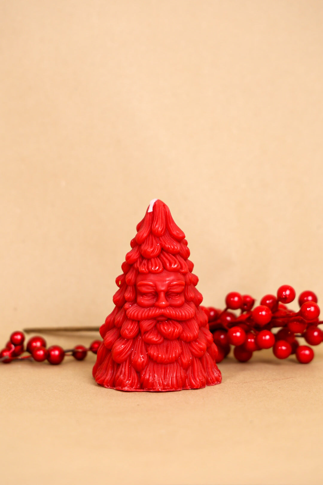 Santa Tree Candle