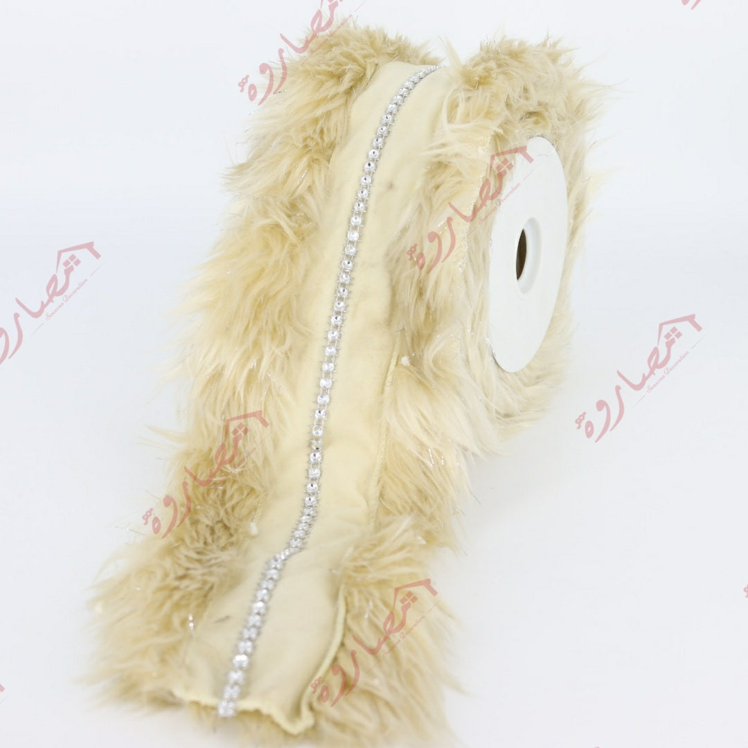 Fur W/Trim Ribbon