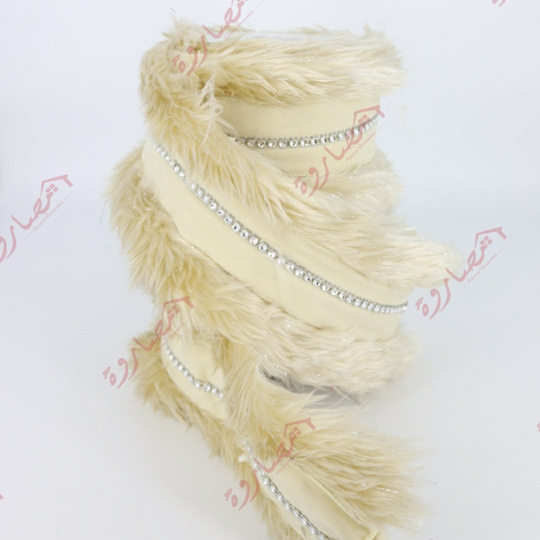 Fur W/Trim Ribbon