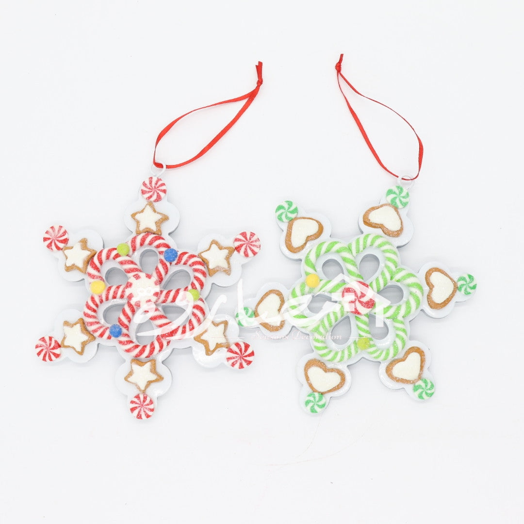 Candy Snowflake Ornament