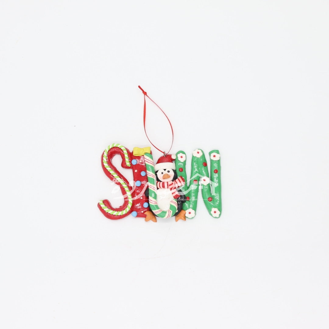 Candy NOEL JOY SNOW Ornament