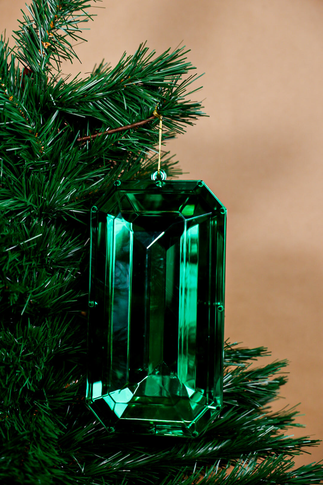 Acrylic Green Jewel Ornament Gem