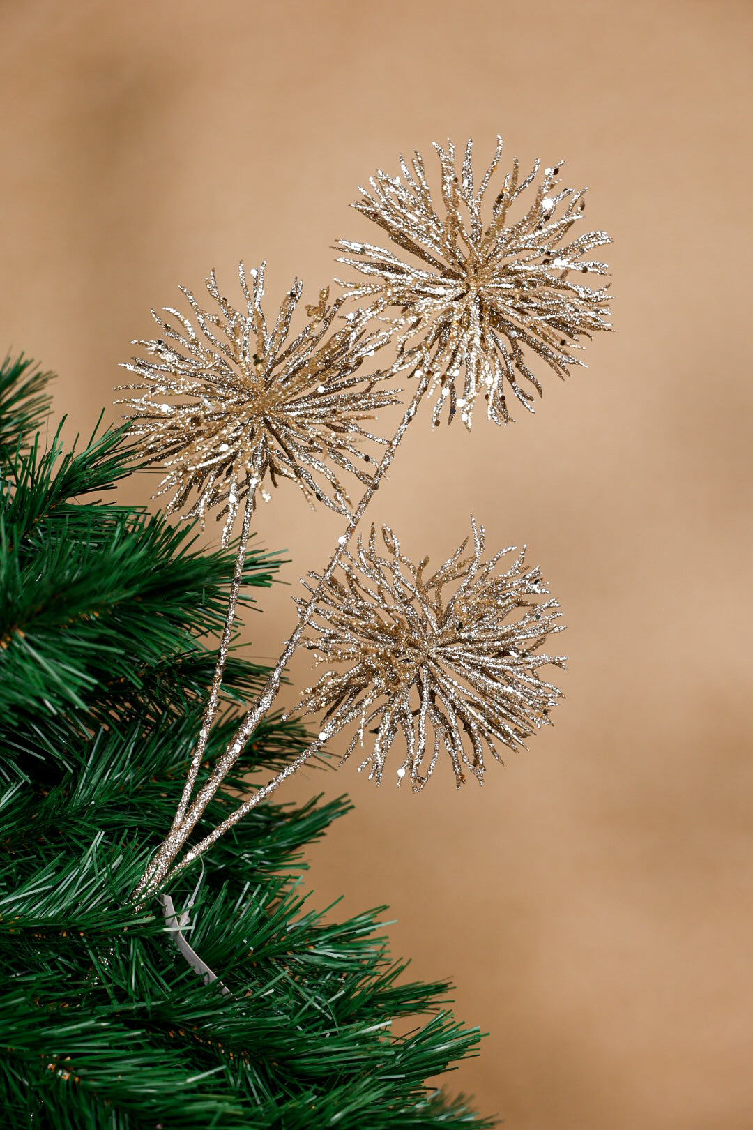 Glitter Sunburst Tree Spray