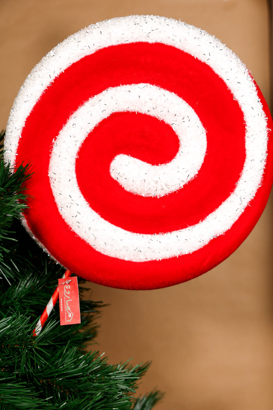 Large Velvet Lollipop on Stick