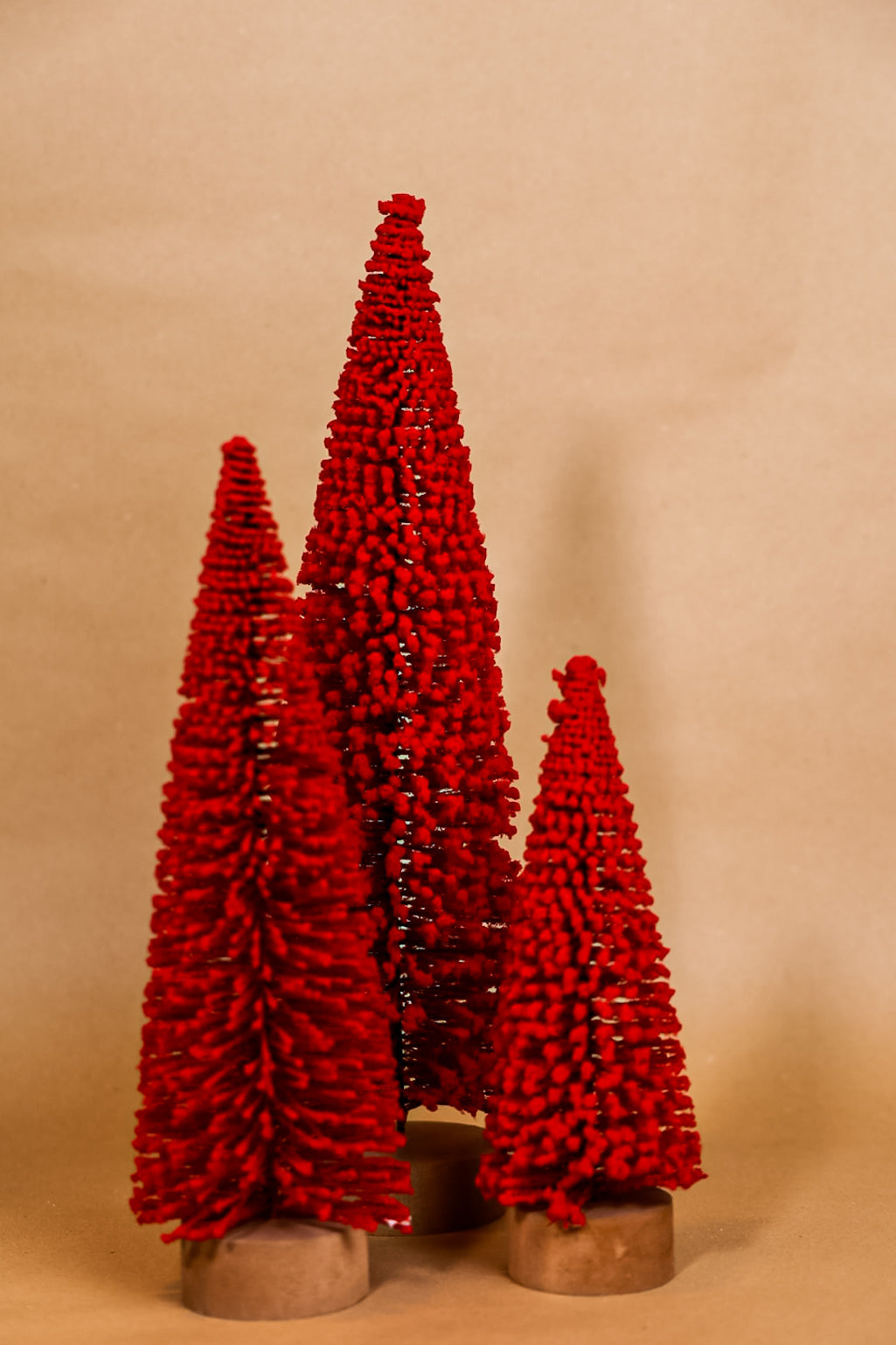 Velvet Tree Cones Set