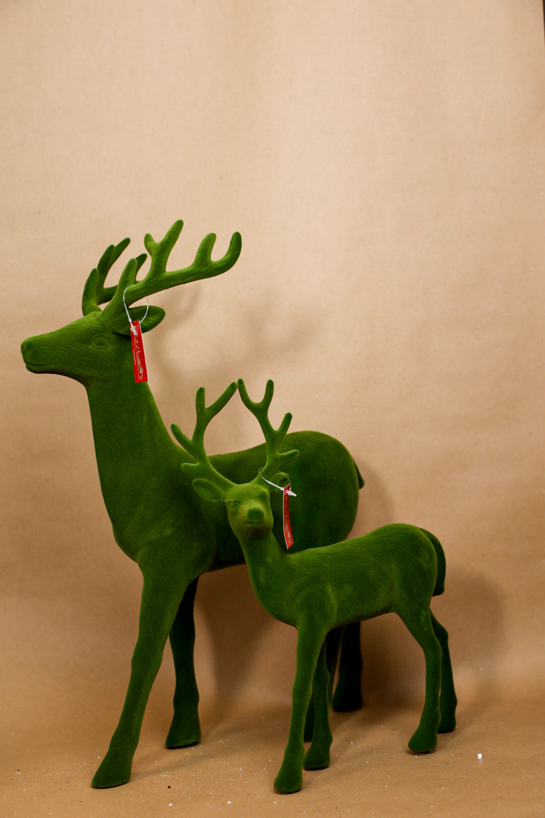Velvet Plastic Reindeers