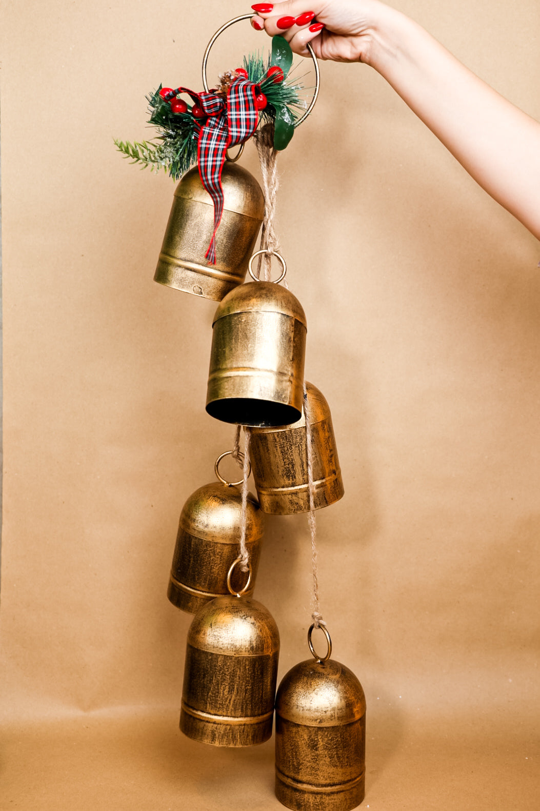 Hanging Christmas Metal Bells
