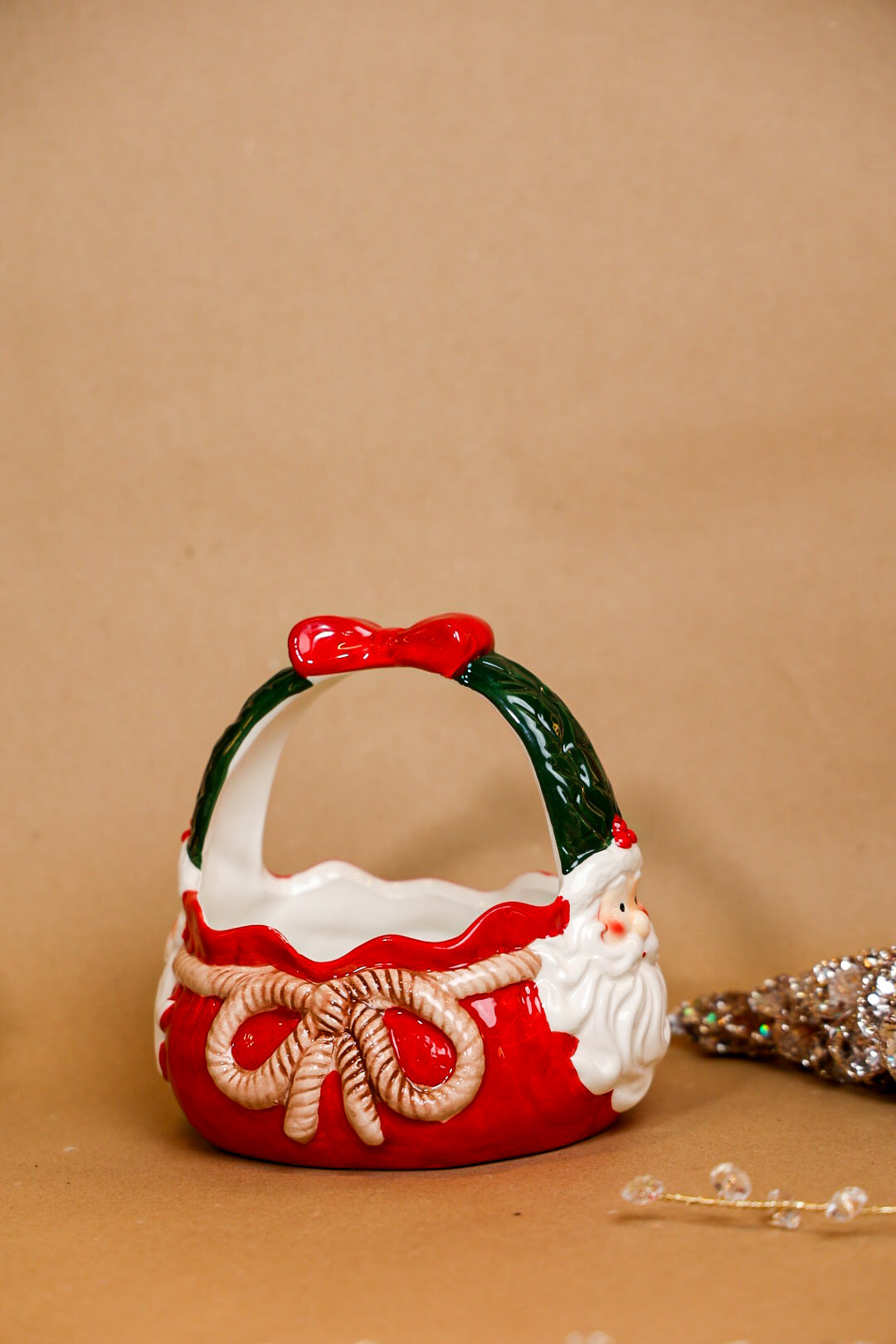 Christmas Ceramic Basket