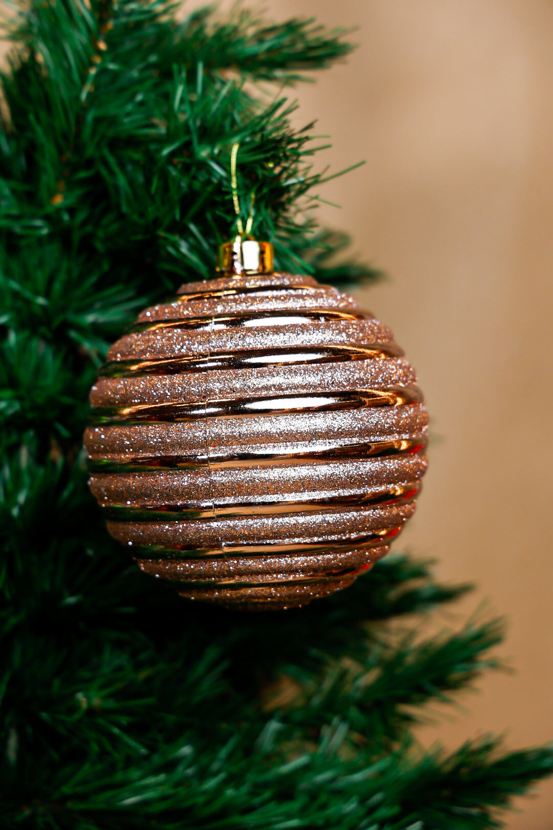 15CM Rosegold Glitter Ball