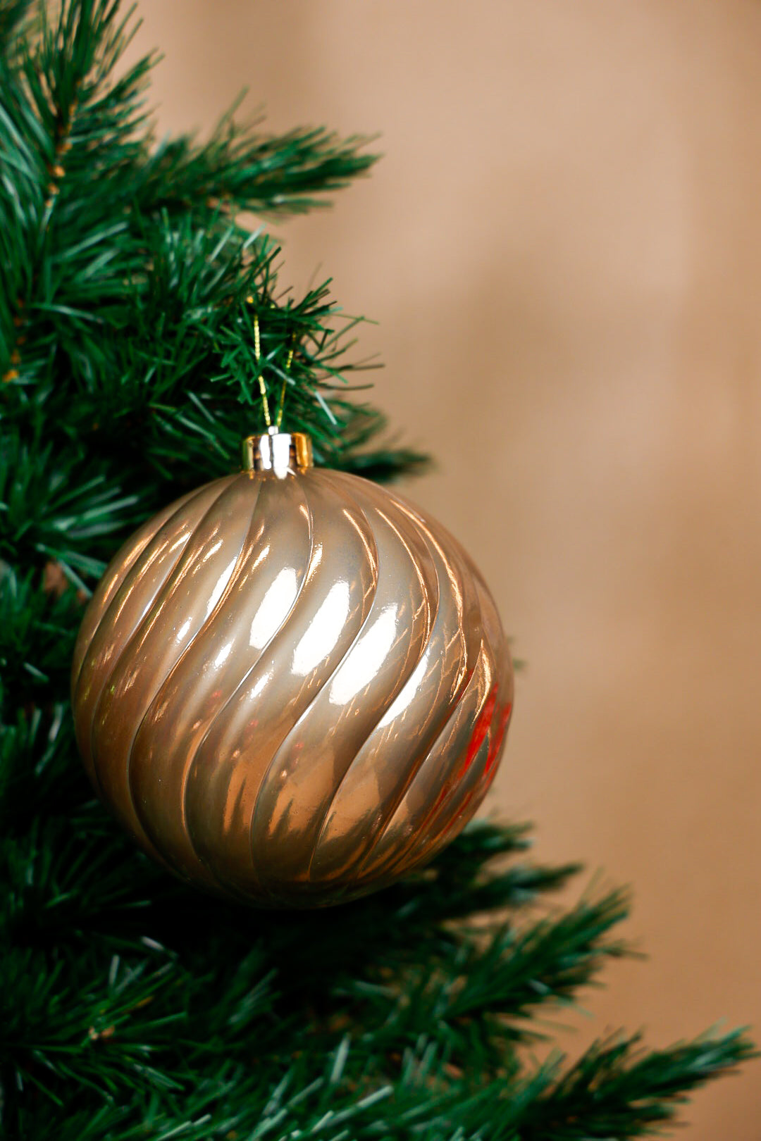 15CM Mocha/Champagne Gloss Ball