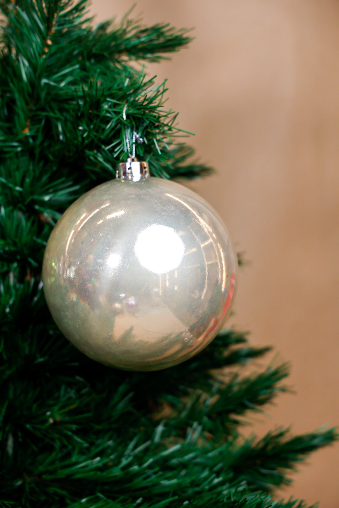 15CM Champagne Chrome / Pearl Ball