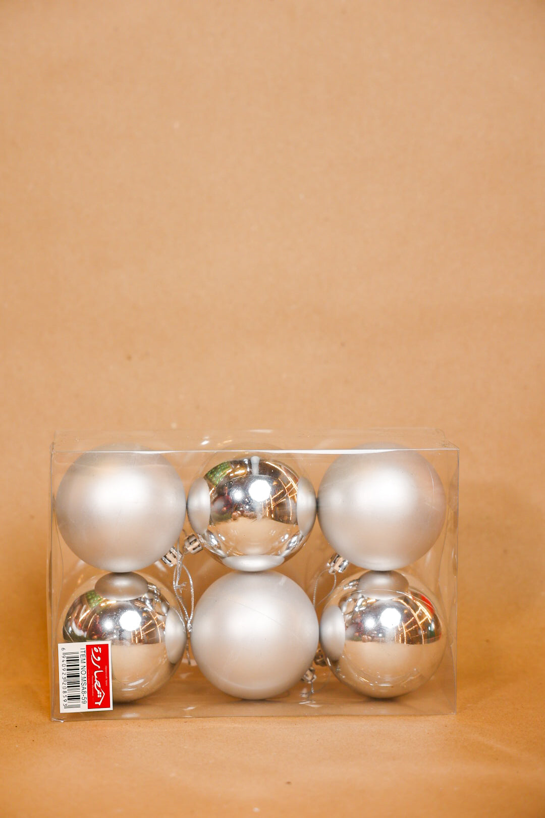8CM Plastic Silver Ball Set
