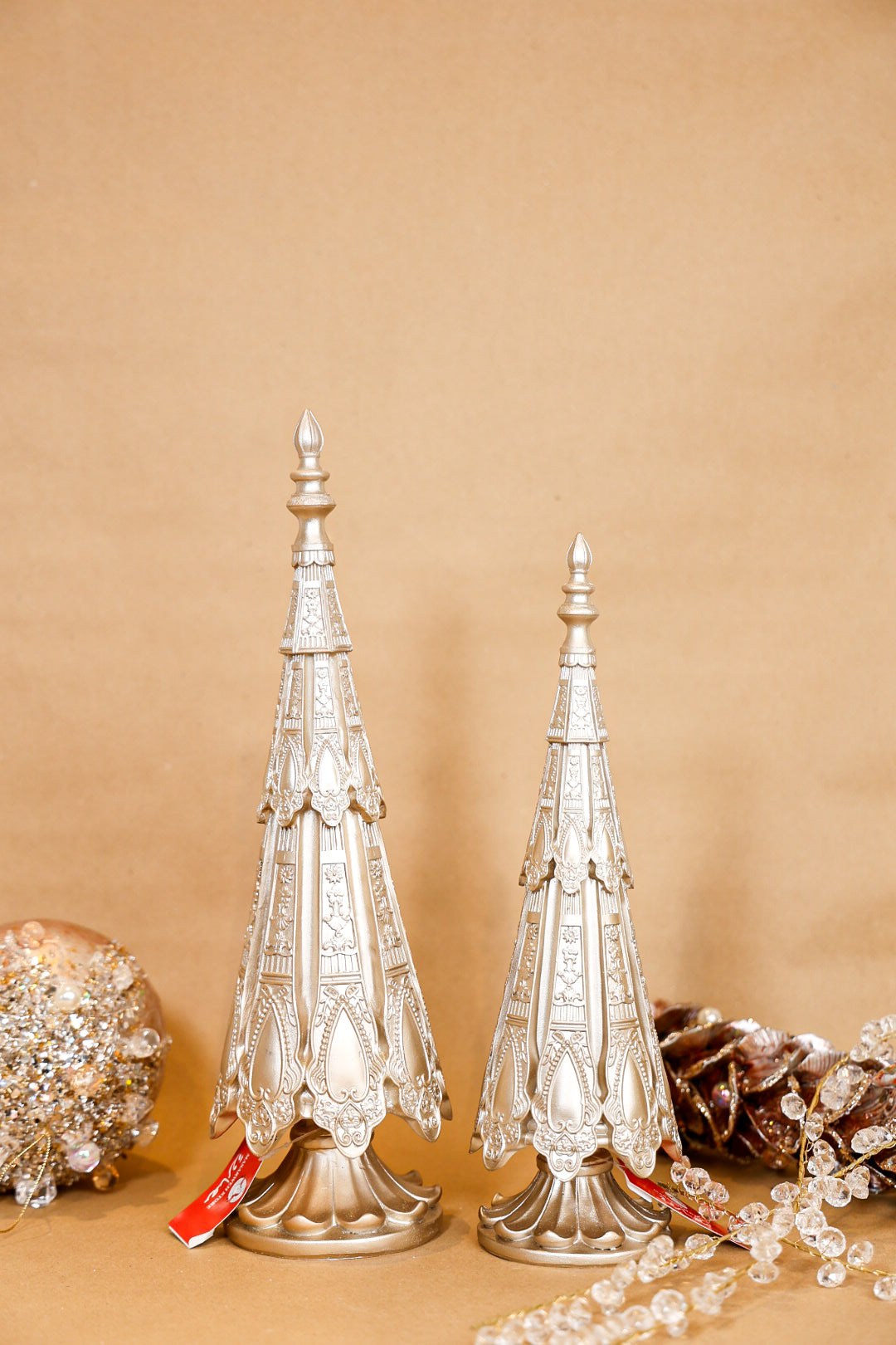 Champagne Christmas Tree Polyresin Gift