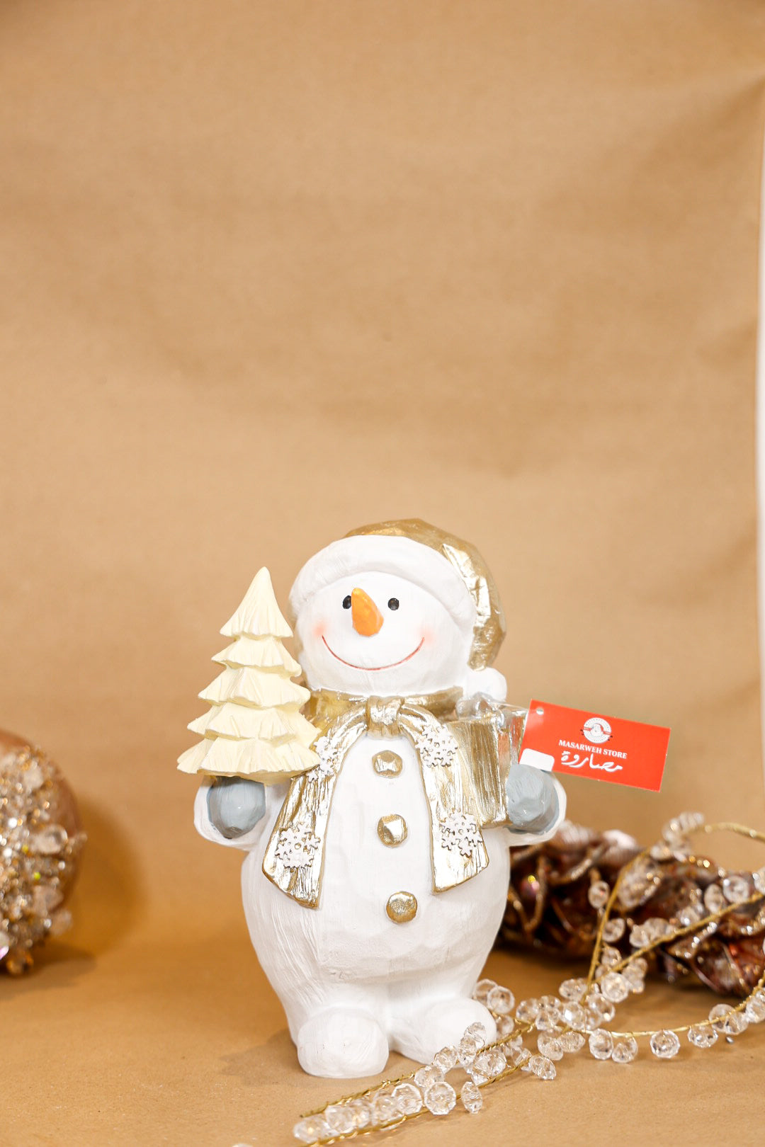 Christmas Snowman Polyresin Gift