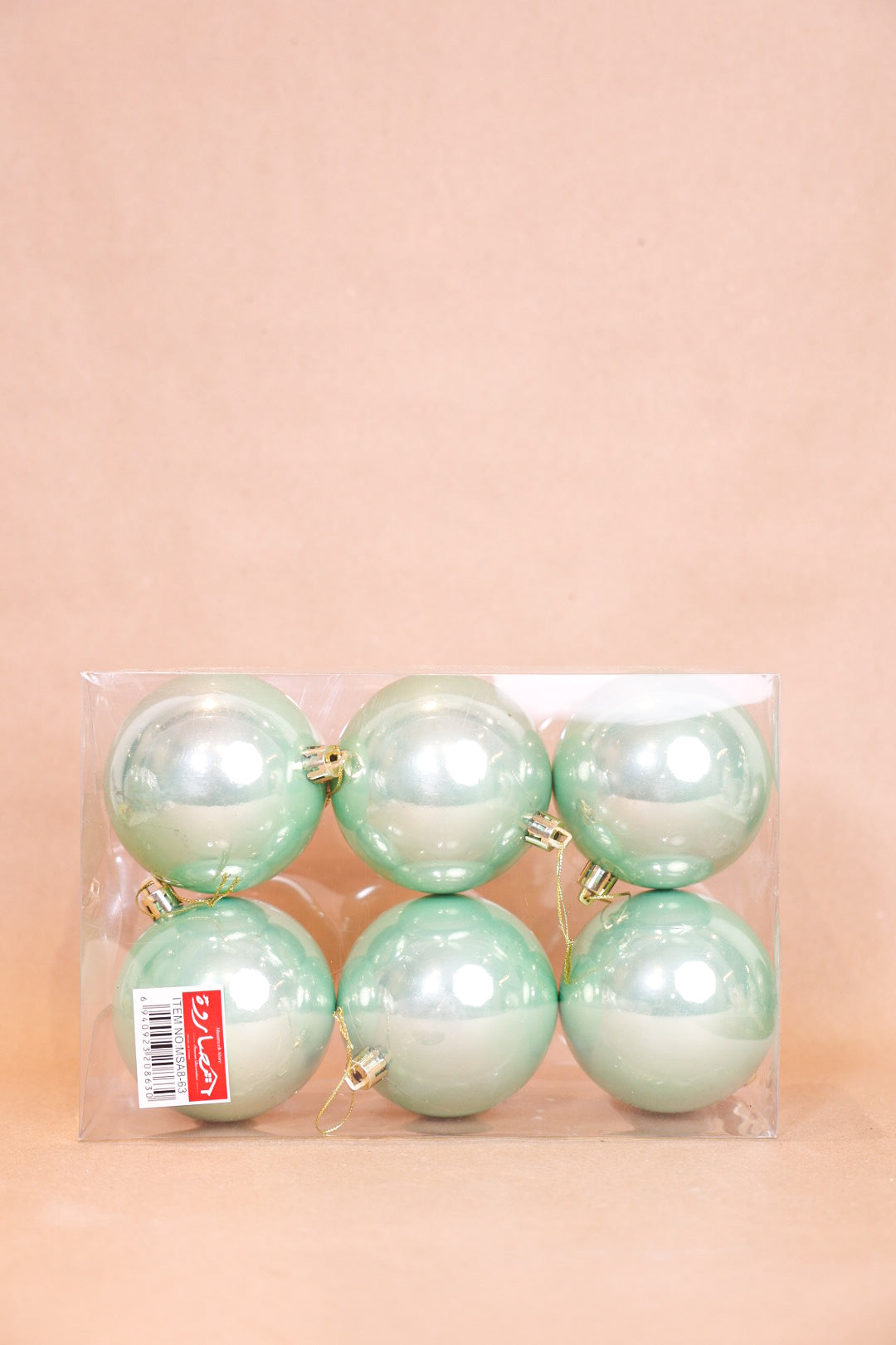 Pearl Mint Green Plastic Balls Box