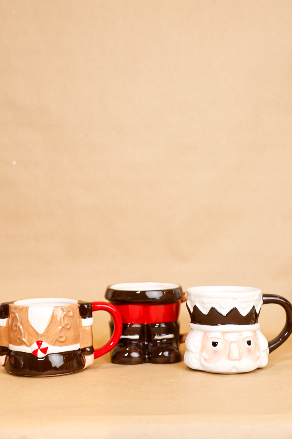 Set of Three Stacking Nutcracker Mugs