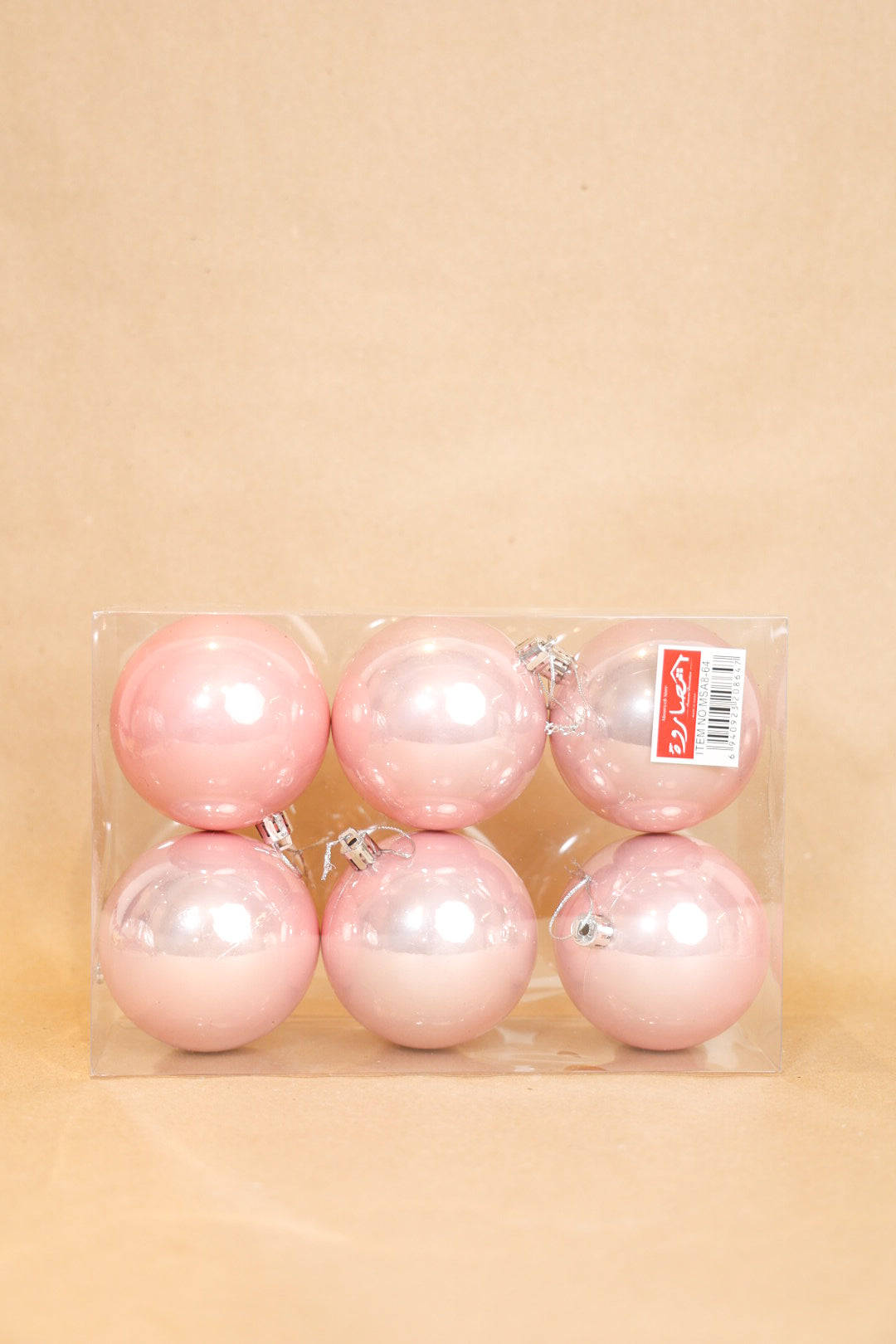 Pearl Pink Plastic Balls Box