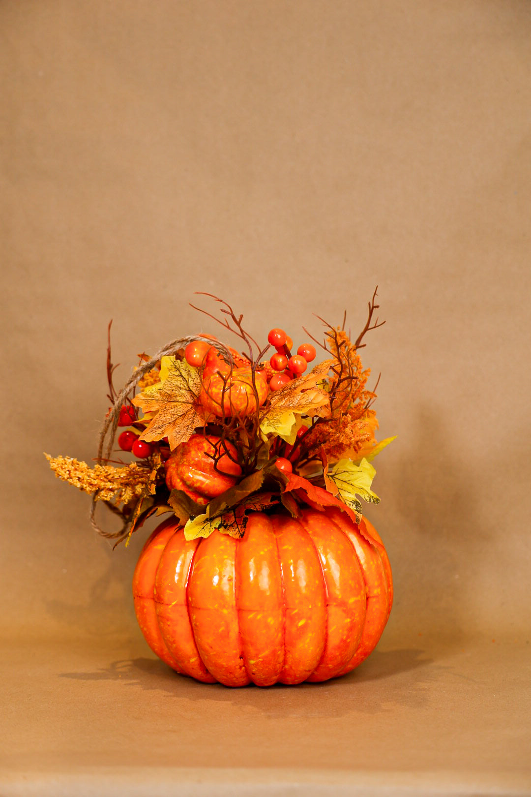 Autumn Pumpkin With Decorations