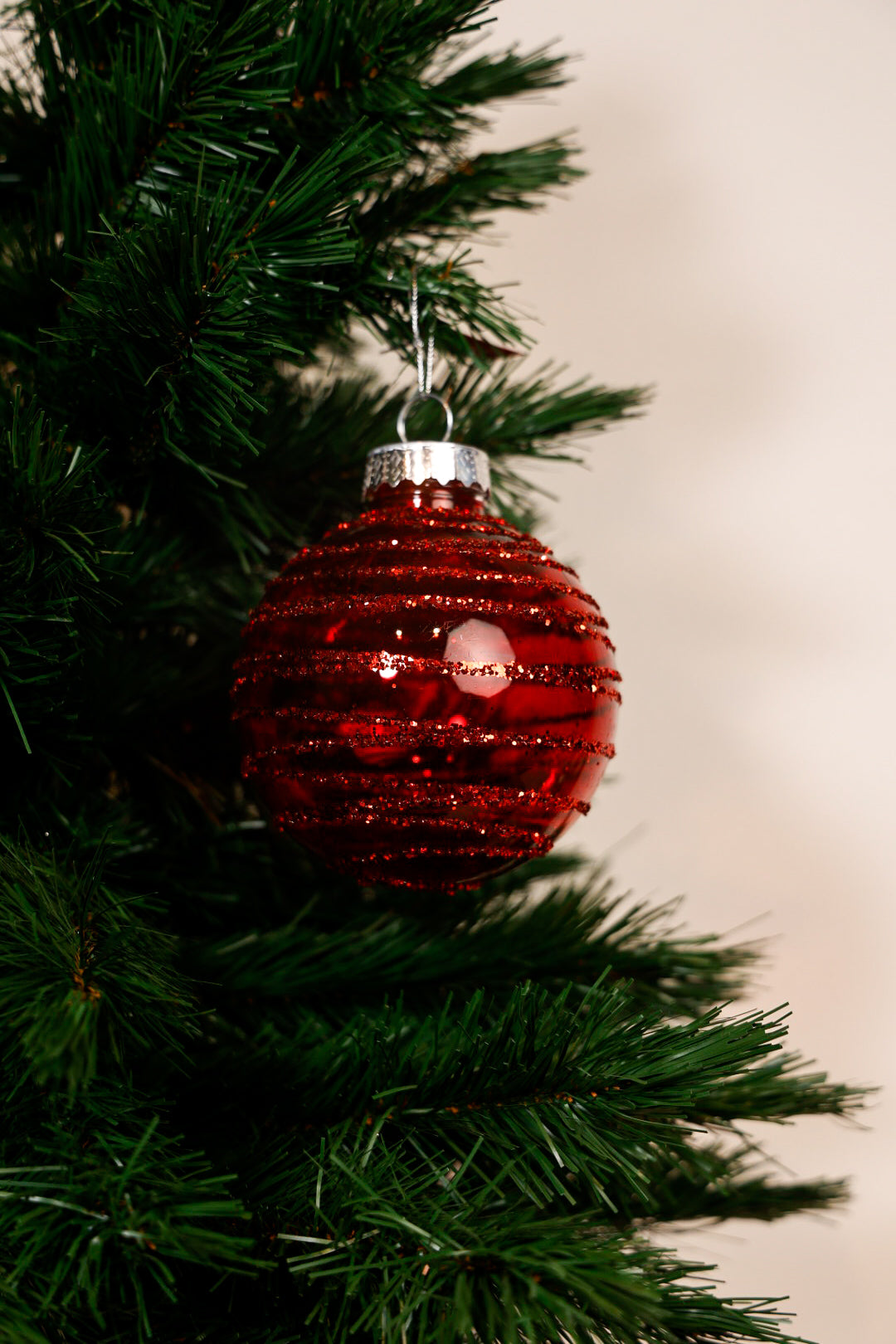 12CM Transparent Red Ball