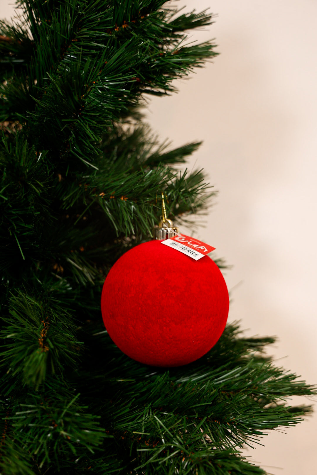 12CM Velvet Red Ball