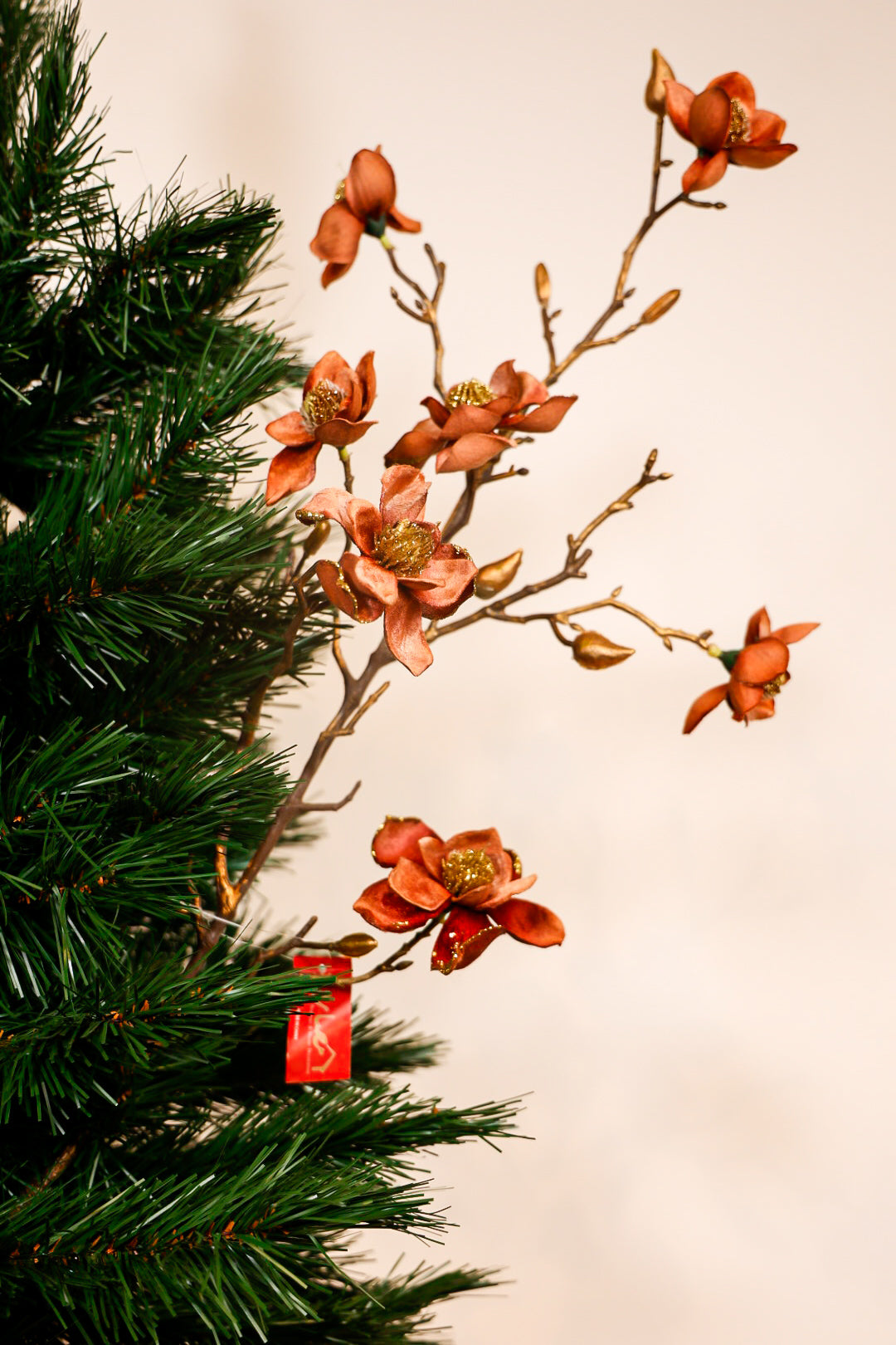 Brown Mocha Mini Flower Tree Spray