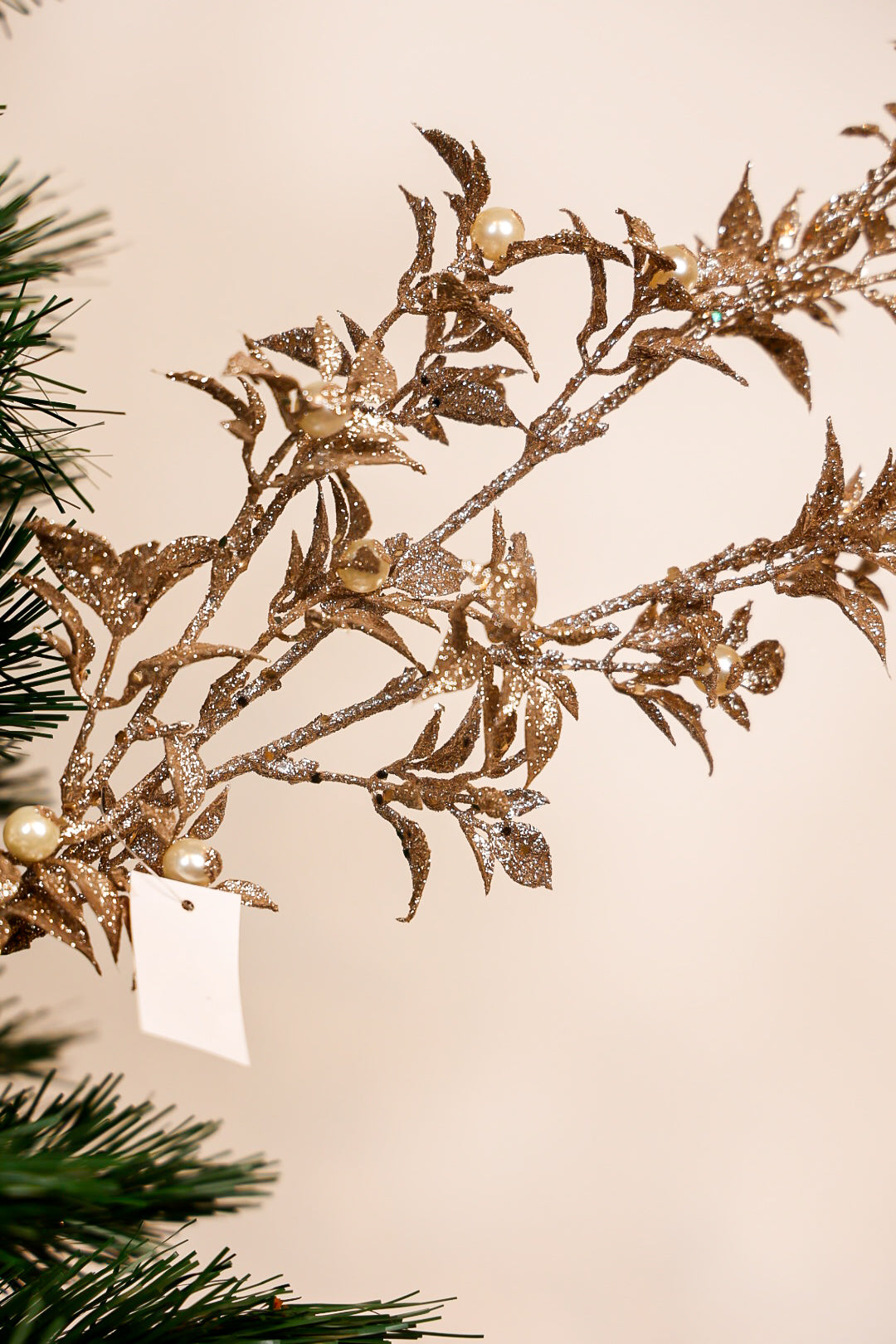 Champagne With Pearls Tree Spray