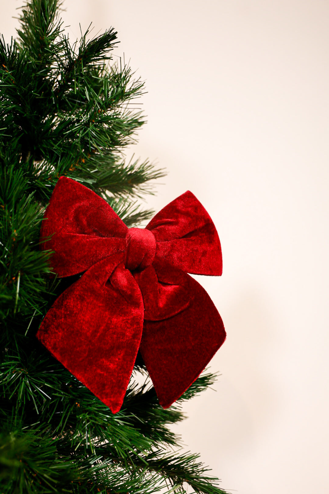 Red Dark Burgundy Bow Ribbon Velvet
