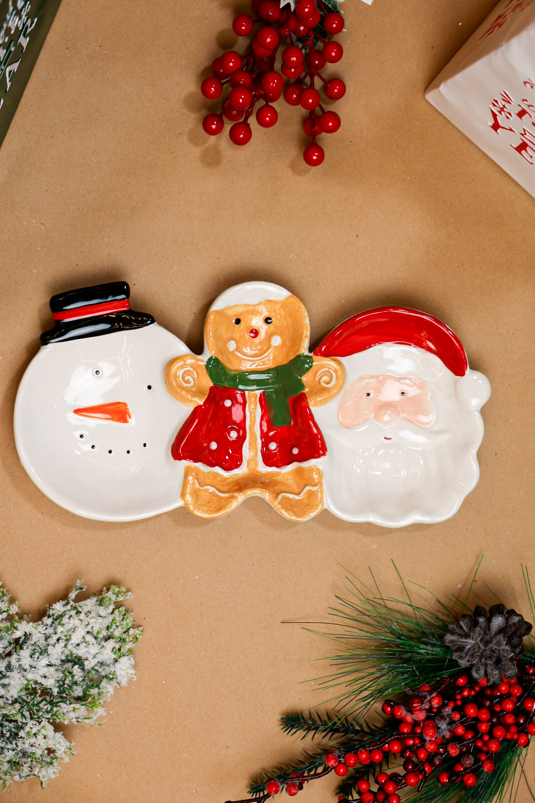 Christmas Family Cermaic plate