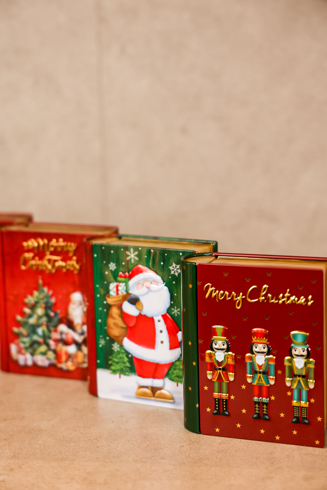 Christmas Book Metal Box